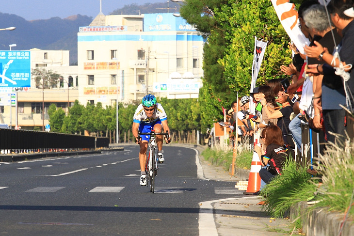 ゴールまで50m。優勝を確信していた