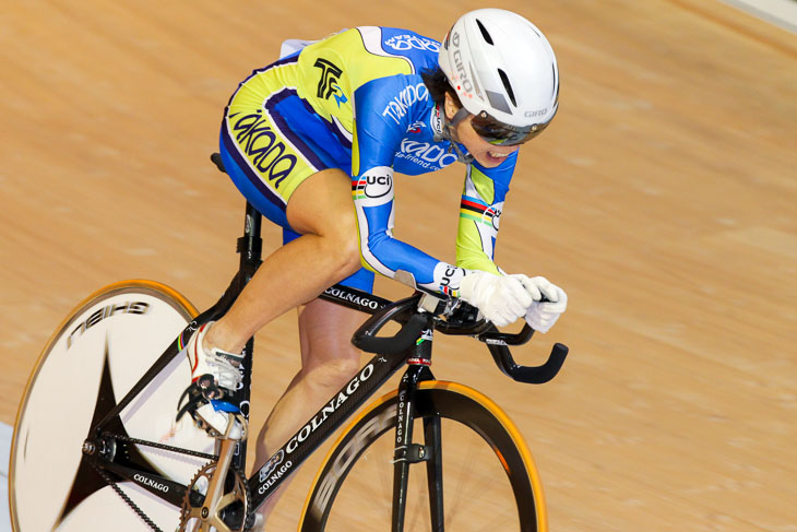 女子3km個人追抜競走 1位 和地恵美(たかだフレンドレーシング)4分18秒664