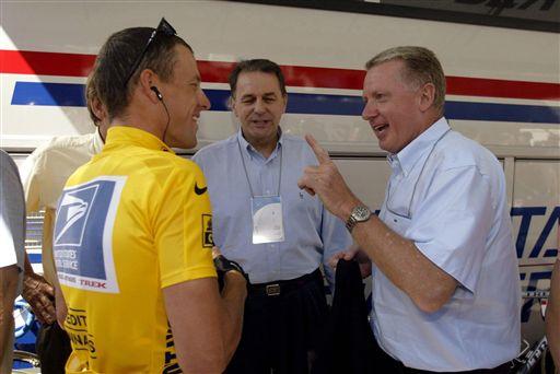 ランス・アームストロング（アメリカ）とハイン・フェルブルッゲン元UCI会長