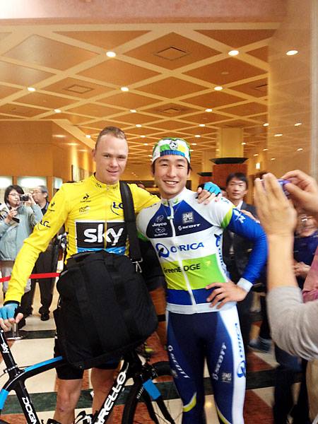 シャイン・オン!キッズのサイクリングアンバサダー、別府史之と、クリス・フルーム