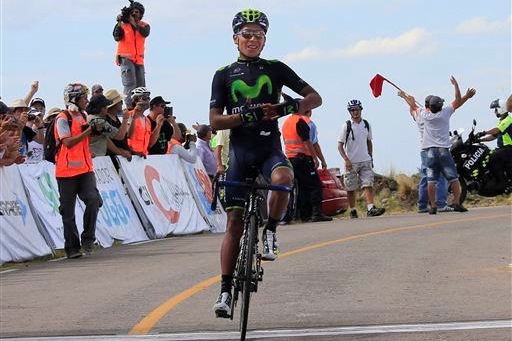 ツール・ド・サンルイスを制したナイロ・キンタナ(コロンビア、モビスター)