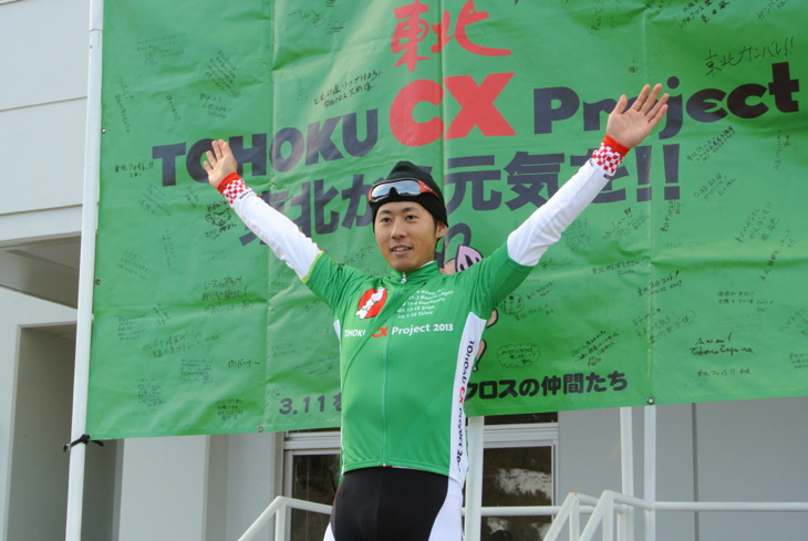 東北シクロクロス2013シリーズチャンピオンに輝いた小坂光(宇都宮ブリッツエンシクロクロス)