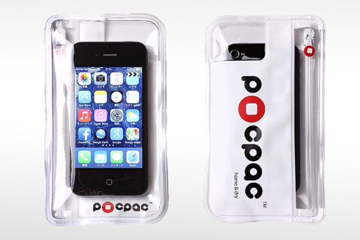 プロパック iPac 3　iPhone4sを収納。カメラ用の覗き穴を背面に備える