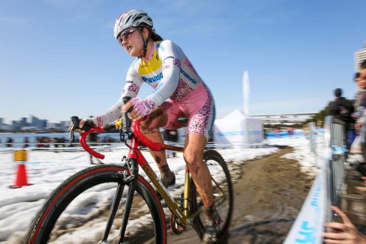 エリート女子 世界選から帰国したばかりの豊岡英子(日本、パナソニックレディース)