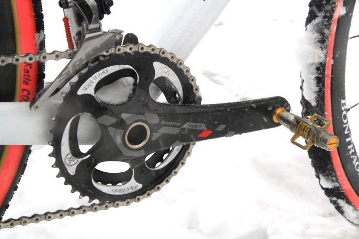 チェーンリングはWickWerks(42-34T)で、クランク長は175mm