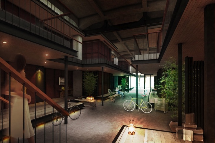 HOTEL CYCLEのパブリックスペース