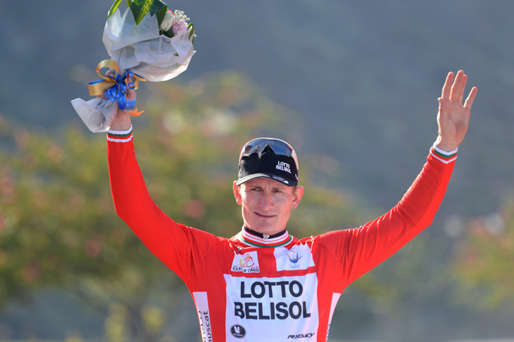 リーダージャージ奪還に成功したアンドレ・グライペル(ドイツ、ロット・ベリソル)
