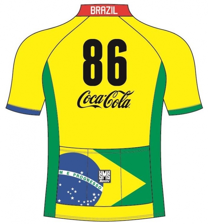 FOOTBALLジャージ(BRAZIL、背面)