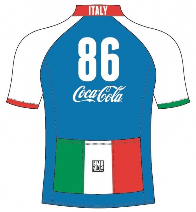 FOOTBALLジャージ(ITALY、背面)