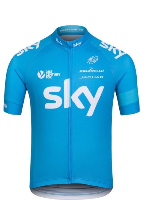 Rapha Team Sky Personalised Replica Jersey 2014（ブルー、前面）