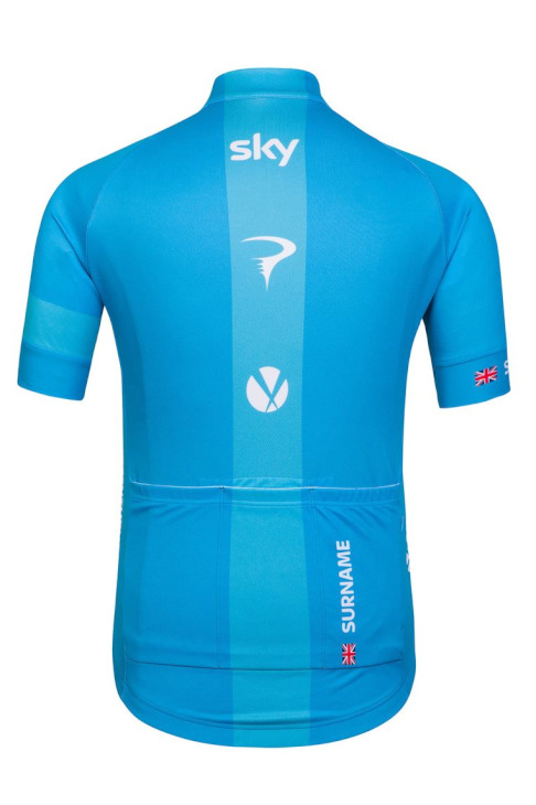 Rapha Team Sky Personalised Replica Jersey 2014（ブルー、背面）