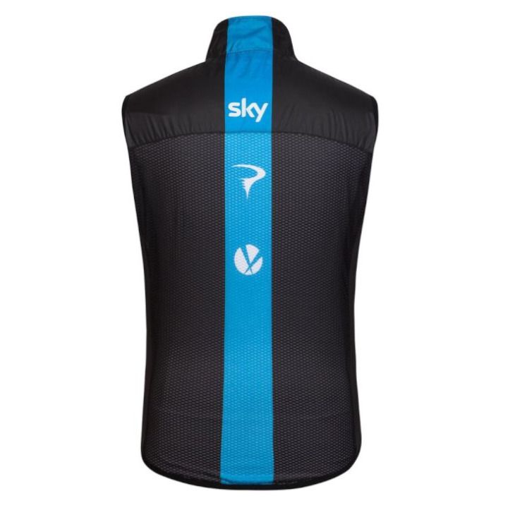 Rapha Team Sky Pro Team Gilet（ブラック、背面）