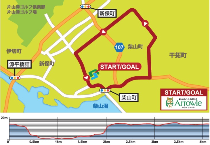 温泉ライダーin加賀温泉郷コースマップ