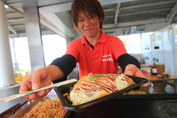 大三島ソースオムそば一丁あがり！