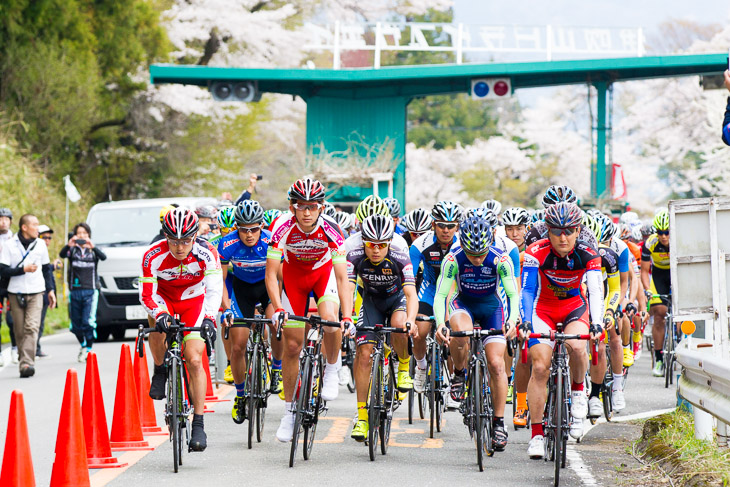 14.9km先のゴールへ向けスタート