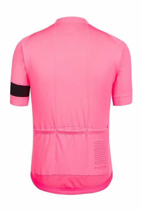 Rapha Pro Team Jersey（ハイビズピンク/ブラック、背面）