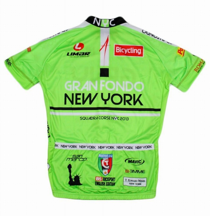 ビエンメ Gran Fond New York 大会記念ジャージ(背面)
