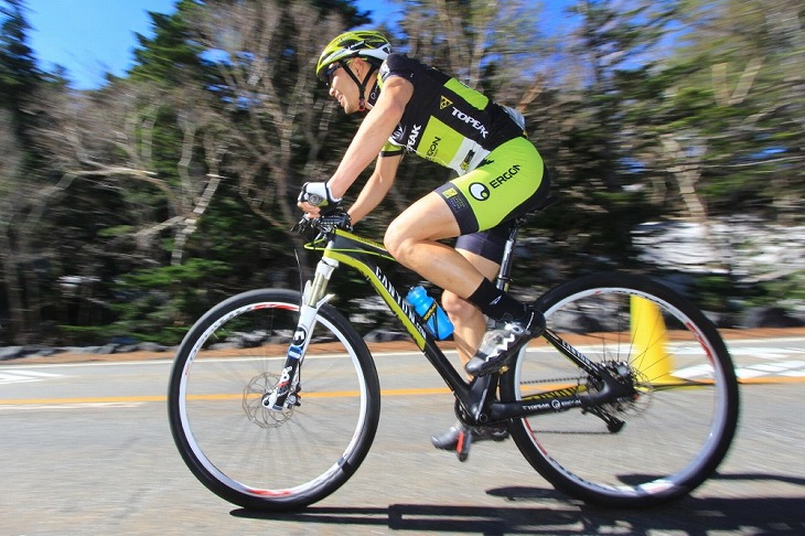 唯一MTBで出走した池田祐樹(トピーク・エルゴン)