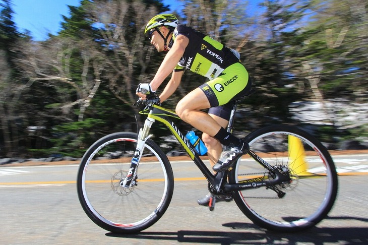 唯一MTBで出走した池田祐樹（トピーク・エルゴン）