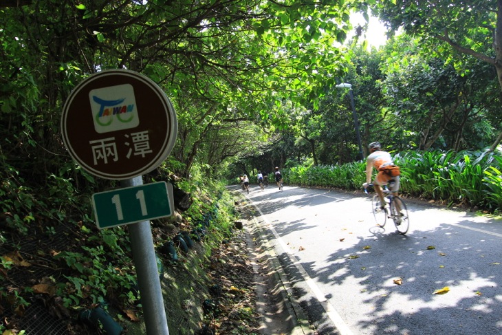 海岸沿いに整備されたサイクリングロード