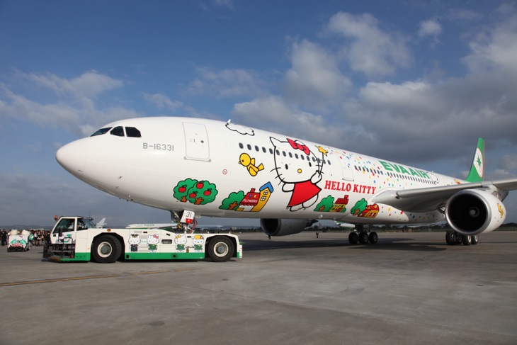 エバー航空のハロー・キティジェット