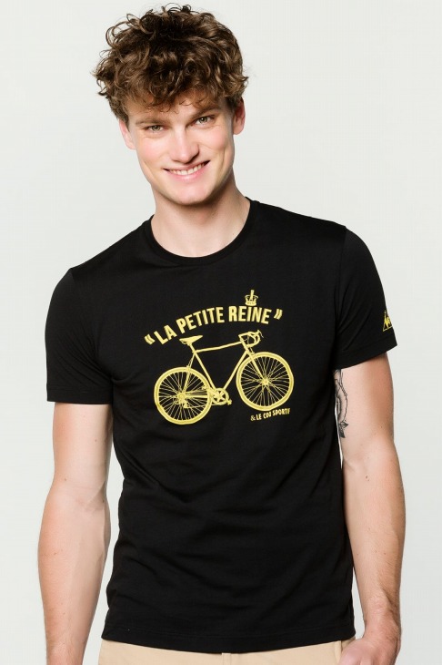 ルコックスポルティフ ツール・ド・フランス Tシャツ（La Petite Reine、ブラック）