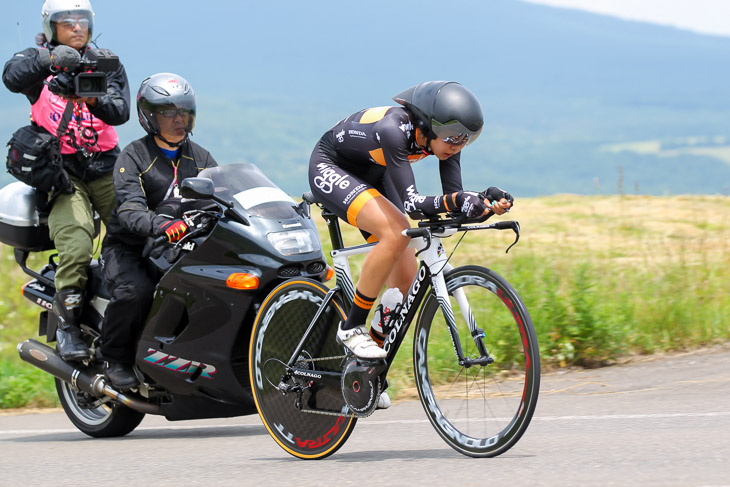 ハイペースを刻み続ける萩原麻由子(Wiggle HONDA)