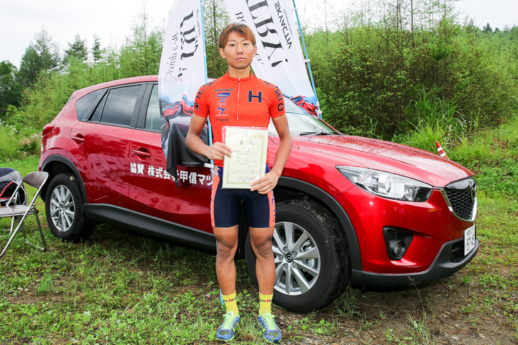 自転車歴初優勝の湊諒（法政大）はチーム右京でコンチネンタル登録する