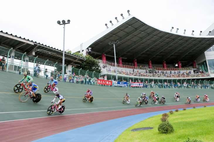 400mバンクがある立川競輪場（写真は東京国体）