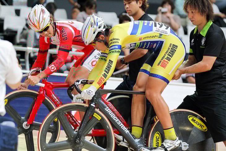 男子スプリント決勝 宮本隼輔(中央大)と野上竜太(鹿屋体育大)の対決