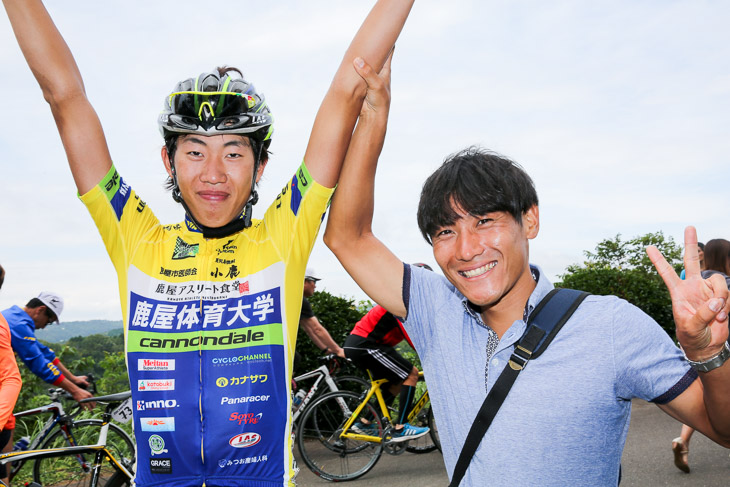 インカレロード連覇の徳田優(鹿屋体育大)。清水都貴(ブリヂストンアンカー)も同大OB