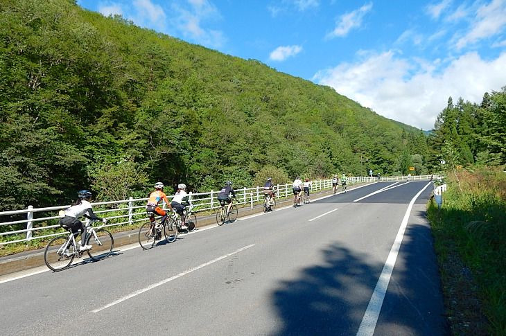 この景観が登り坂である事を忘れさせてくれます。