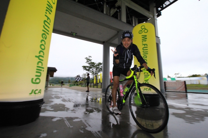 120kmを走り切って見事にゴール!雨の中大変お疲れさまでした