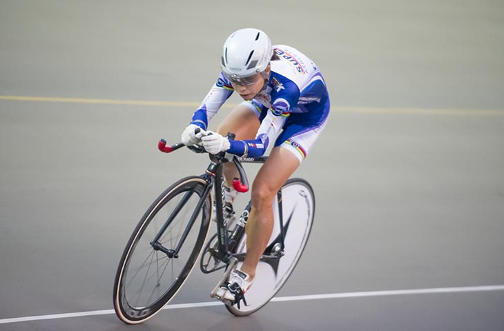 女子500mTT 優勝した和地恵美さん