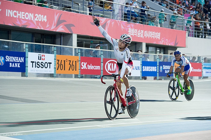 ポイントレース1位の橋本英也（鹿屋体育大学）