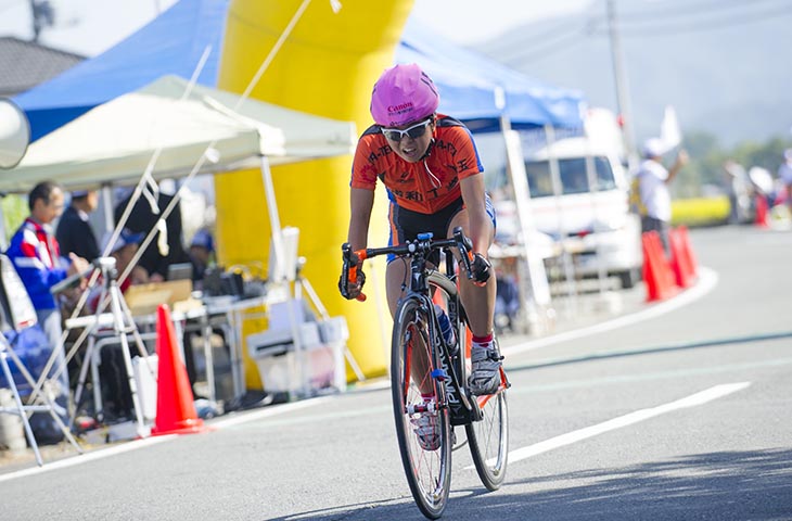 女子　細谷夢菜（浦和工業高校）が逃げ切り勝ち