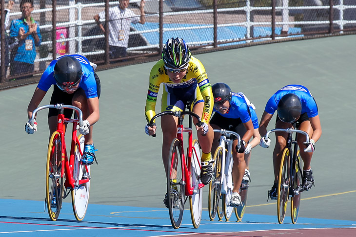 女子ケイリン決勝2組 塚越さくら(鹿屋体育大院)が優勝