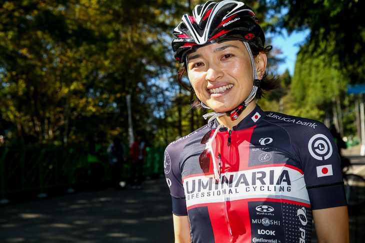 オープン女子優勝の西加南子（LUMINARIA）。ジャパンカップオープン女子で2010年、11年に続いて3回目の優勝