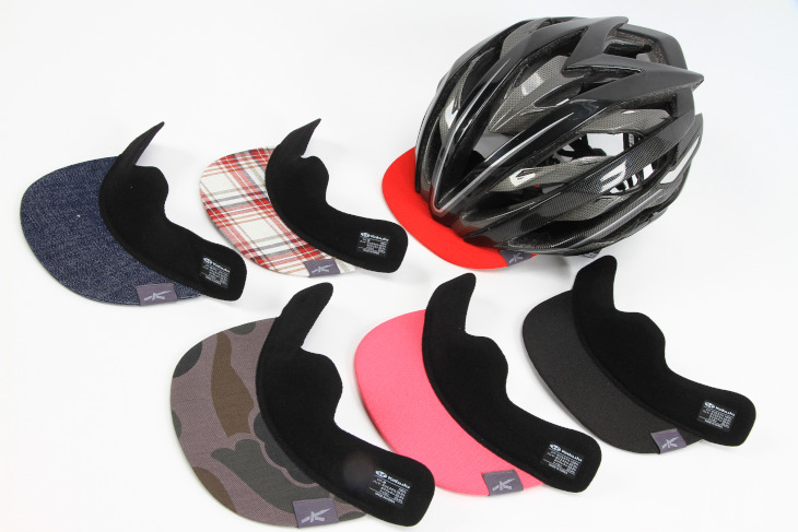 KOOFU Bit Visor(インディゴ、オーバーチェックレッド、レッド(上段左から)、パープルカモ、マゼンタ、ブ ラック)