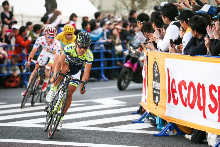 逃げグループを率いる宮澤崇史(ヴィーニファンティーニNIPPO)