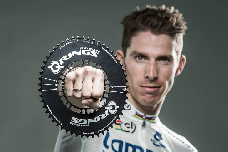 Q-RINGSを愛用する2013年ロードレース世界チャンピオンのルイ・コスタ(ポルトガル、ランプレ・メリダ)