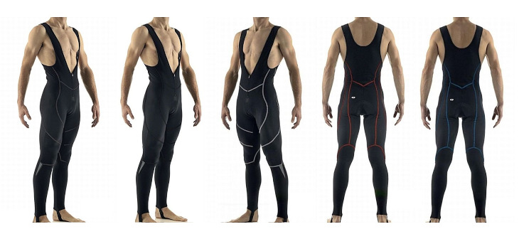 ジェッセージ Croix de Fer Winter Bibtights(Black/Bronze、Black/Black、Black/Grey、Black/Red、Black/Blue)