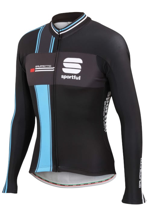 スポーツフル GRUPPETTO LS JERSEY(ブラック/シアン)