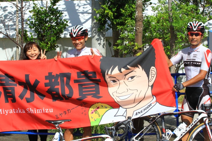 ラストレースを走り終えた清水都貴(ブリヂストン・アンカー)