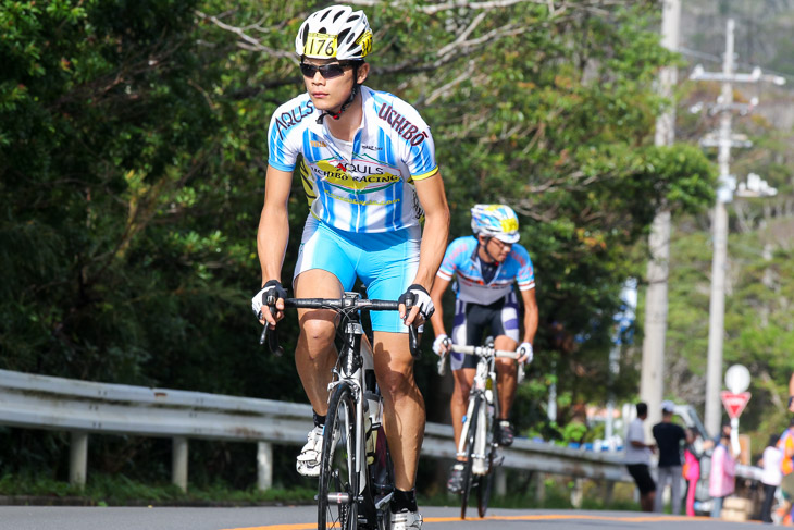 市民140km 独走優勝した根元侑(内房レーシング)