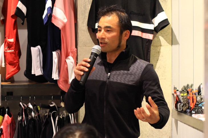 野辺山シクロクロスのオーガナイザーでもあるRapha Japanの矢野大介氏