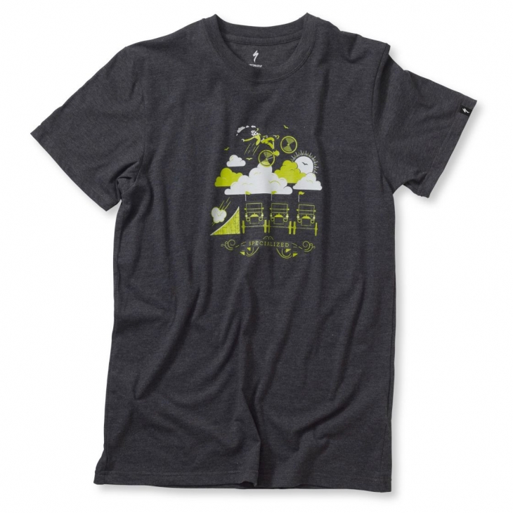 スペシャライズド STUNT RIDER TEE(カーボン/ハイパーグリーン)