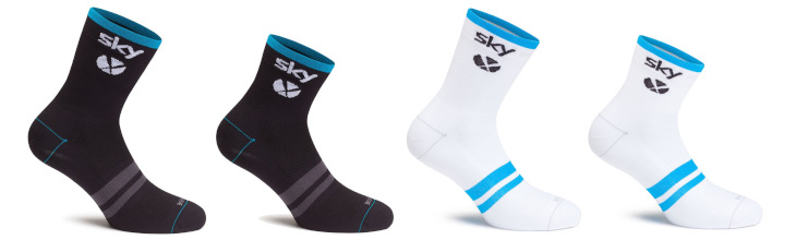 Rapha Team Sky Pro Socks - Long、Short（ブラック、ホワイト）