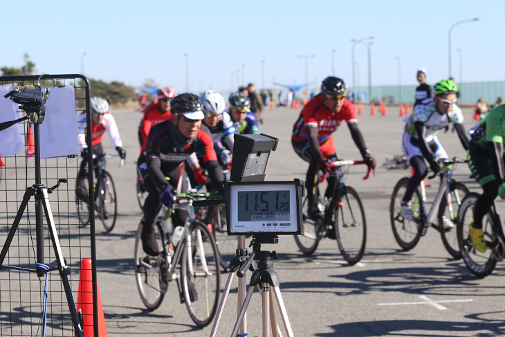 トレーニングレースながら計測体制もしっかりとしている