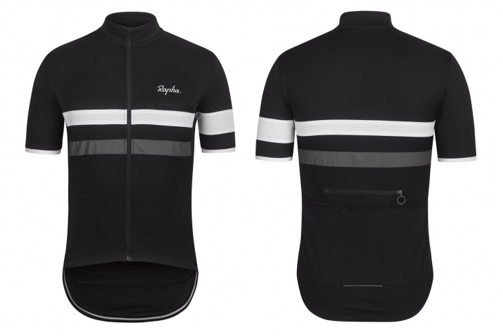 Rapha Brevet Jersey（ブラック/ホワイト）